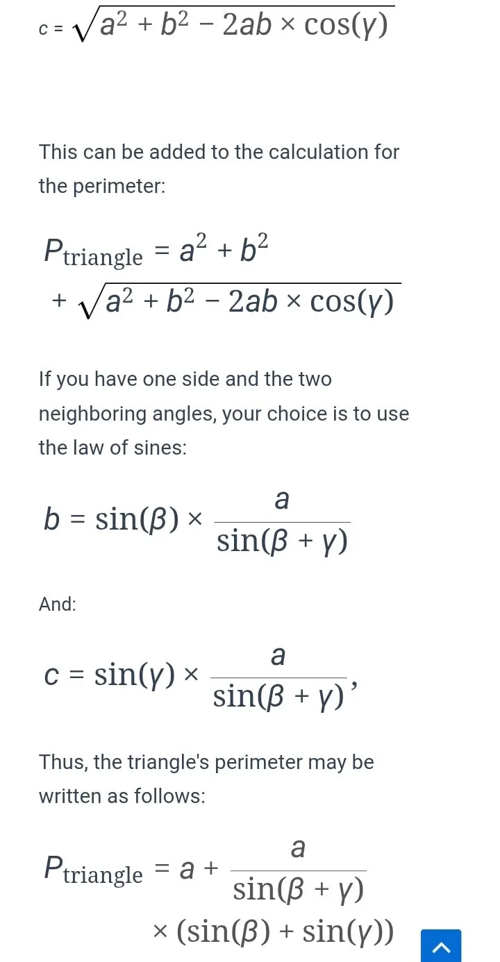 Perimeter of Triangle Calculator